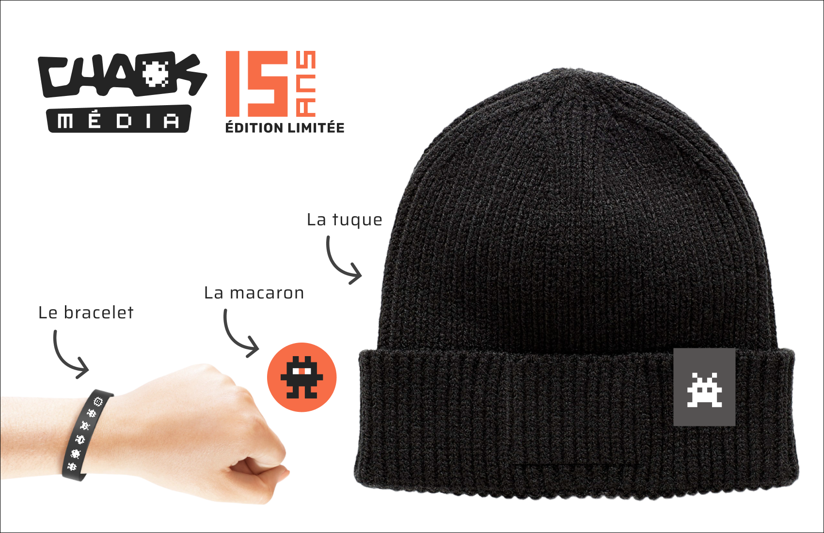 Achetez votre tuque Chaos Média – Édition limitée