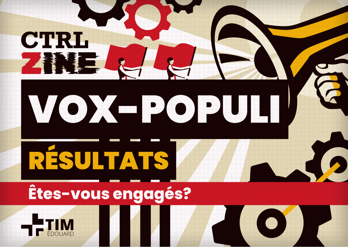 TIM VOX-POP – On veut savoir ce que tu penses de l’engagement, ça nous intéresse! (Résultats)