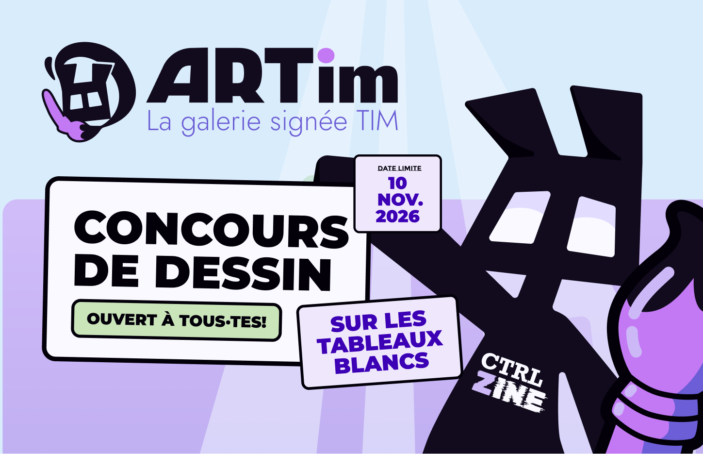 Concours de dessin ARTIM : les tableaux blancs vous attendent!