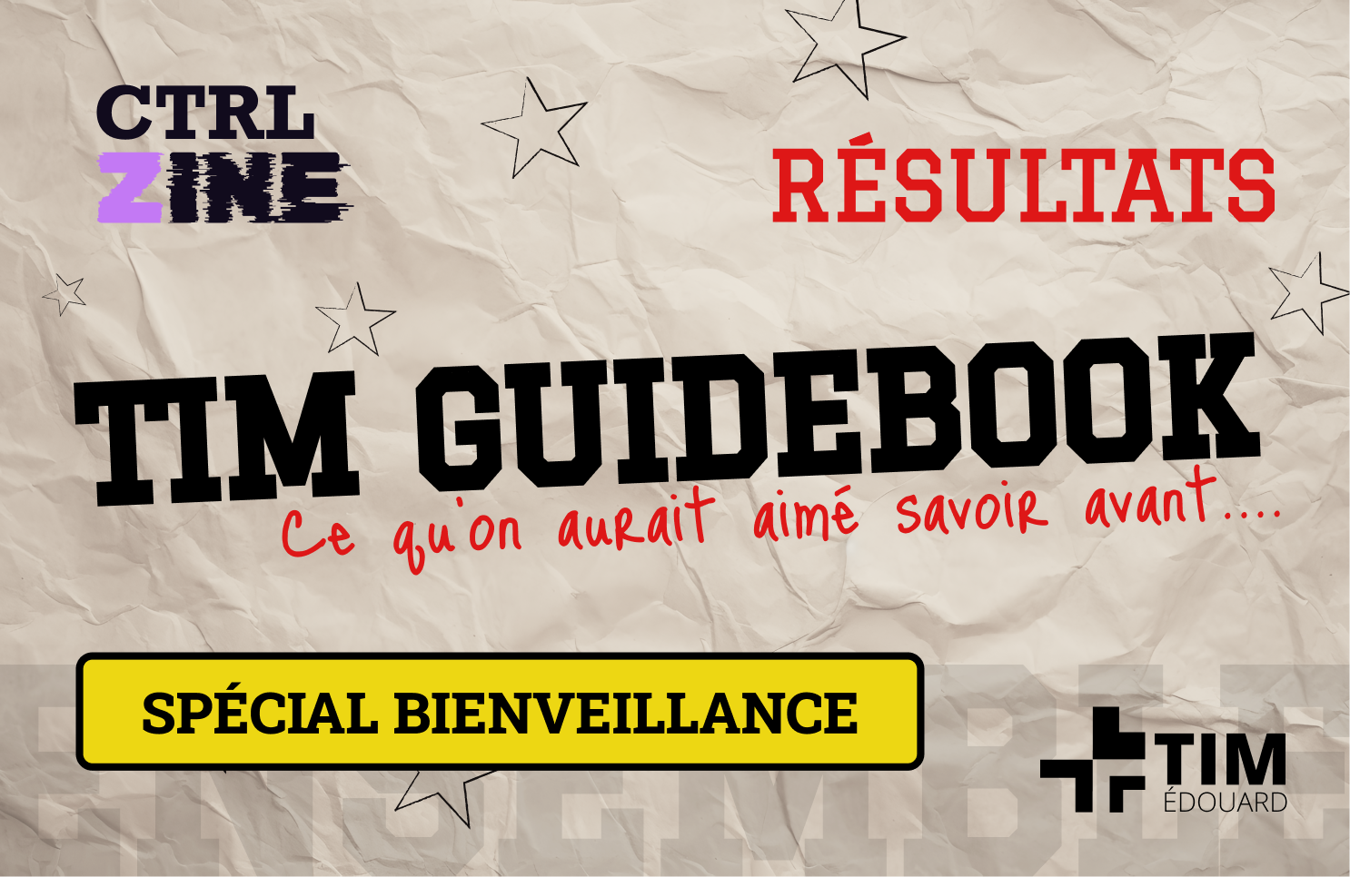 TIM GUIDEBOOK – Ce qu’on aurait aimé savoir avant!