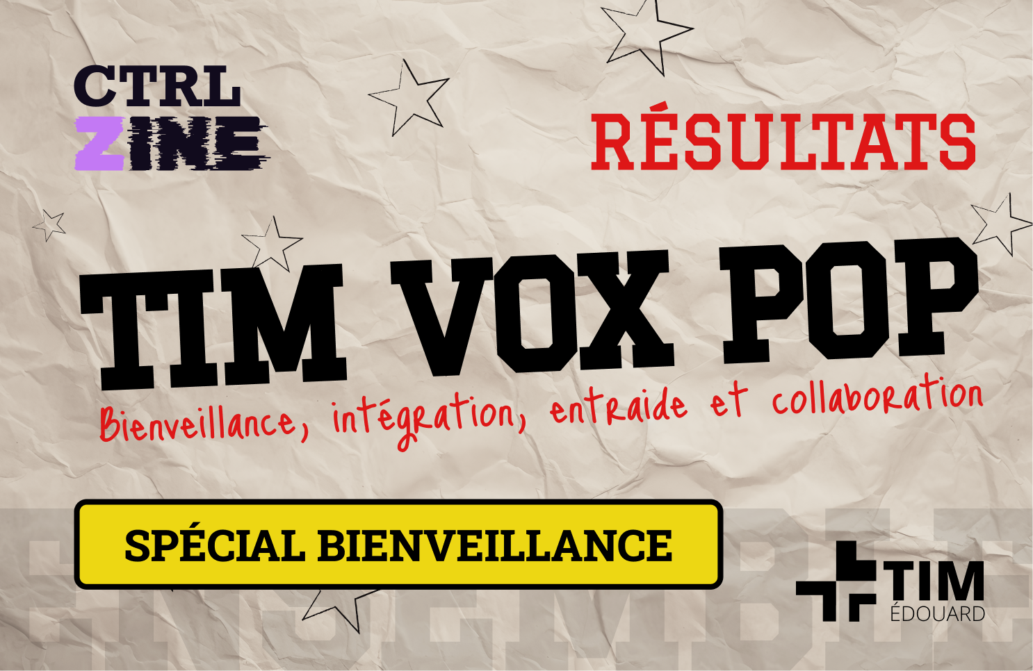 VOX POP Bienveillance – Comment ça va la TIM?
